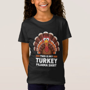 T-Shirt C'est ma chemise de Thanksgiving en pyjama de dind