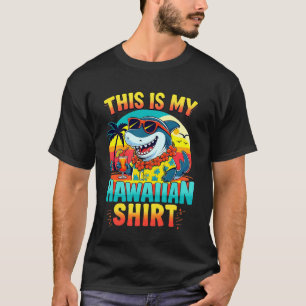 T-shirt C'est Ma Chemise Hawaïenne Drôle Requin Tropical L