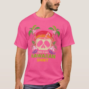 T-shirt C'est Ma Chemise Hawaïenne Skeleton Palmiers Isla
