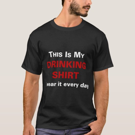 T-shirt C'est ma chemise potable (Devant)