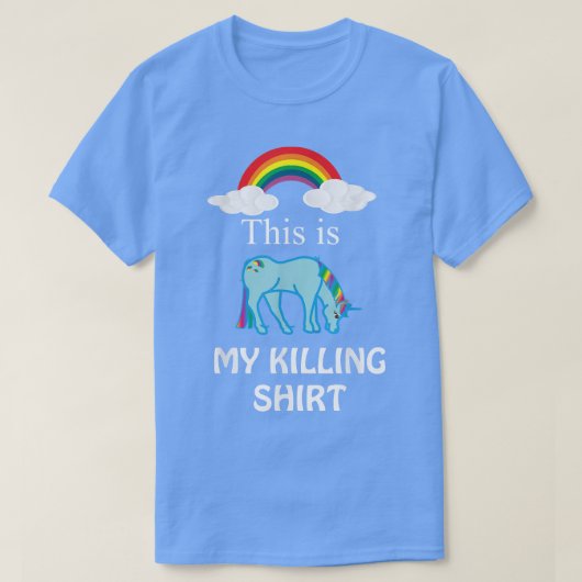 T-shirt C'est ma CHEMISE TUEUSE RainbowFunnyTee (Design devant)