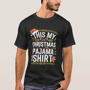 T-shirt C'est ma confiture de jambon de Noël Santa Hat