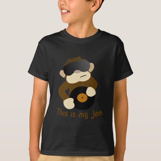 T-shirt C'est ma confiture, singe (Devant)