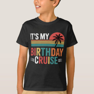 T-shirt C'est ma croisière d'anniversaire Lunettes de sole