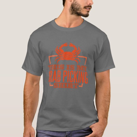 T-shirt C'Est Ma cueillette De Crabe, La Pêche De Crabe Ch (Devant)