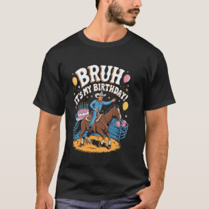 T-shirt C'est ma fête d'anniversaire Thème Cowboy Bday Cel