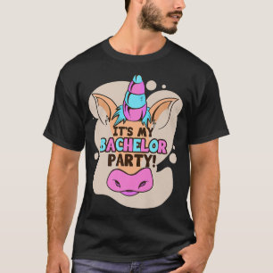 T-shirt C'est ma fête de bachelorette licorne alliance rel