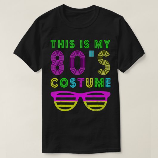 T-shirt C'Est Ma Fête Du Costume Des Années 80 (Design devant)