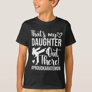 T-shirt C'est ma fille Fier Karate Maman Karate Maman Mère