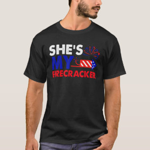T-shirt C'est ma fissure mignonne 4 juillet Correspondant