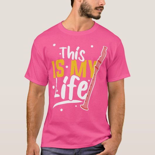 T-shirt C'Est Ma Flûte De Vie (Devant)