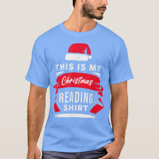 T-shirt C'Est Ma Lecture De Noël Pyjama Drôle Livre Quo