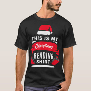 T-shirt C'Est Ma Lecture De Noël Pyjama Drôle Livre Quo