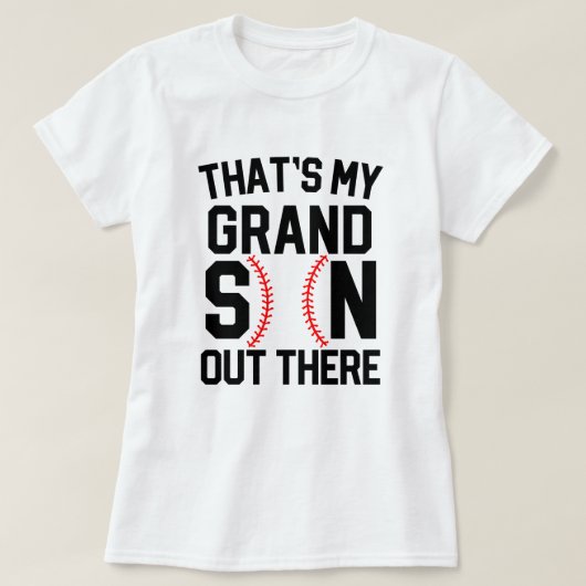 T-shirt C'est ma maman de cadeau de base-ball de (Design devant)