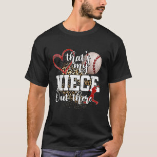 T-shirt C'est ma nièce là-bas Tante de Baseball Oncle