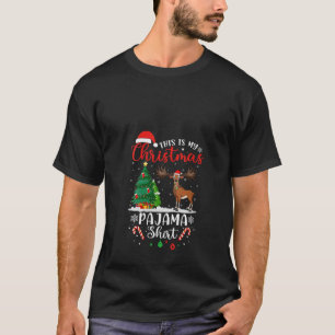 T-shirt C'est ma Noël Pyjama Chemise Arbre Lumière Noël