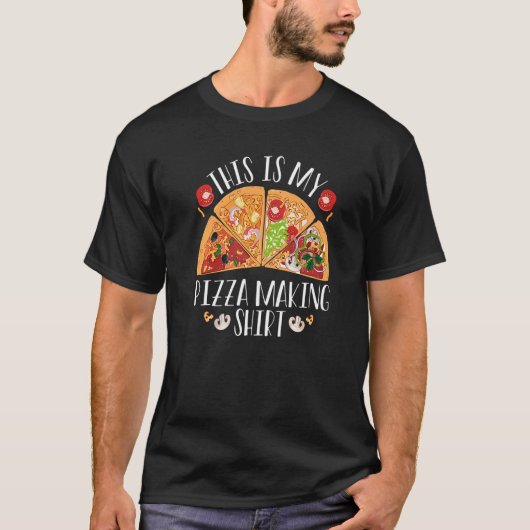 T-shirt C'Est Ma Pizza Fabriquant Pizza Maker Pizza Party (Devant)