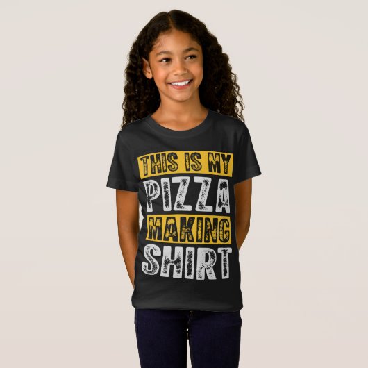 T-Shirt C'Est Ma Pizza Fabriquant Pizzaholic Italien Pizza (Devant entier)