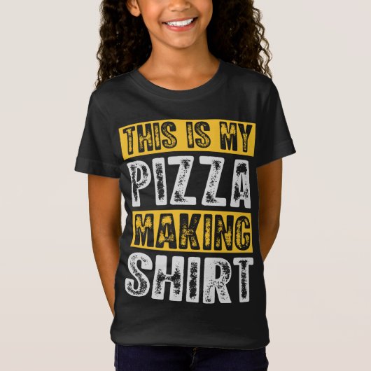 T-Shirt C'Est Ma Pizza Fabriquant Pizzaholic Italien Pizza (Devant)