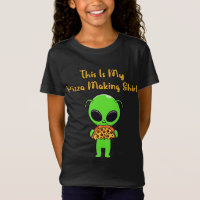 C'Est Ma Pizza Faisant Drôle Alien Manger De La Pi
