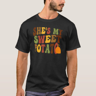 T-shirt C'est ma pomme de terre douce J'ai mis des couples