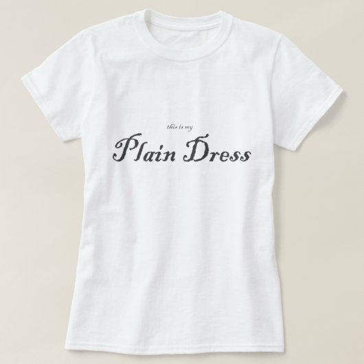 T-shirt C'est ma robe simple (Design devant)