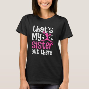 T-shirt C'est ma soeur Soeur Cheer D'Une Pom-pom girl Sis