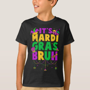 T-shirt C'est Mardi Gras Bruh Ados Garçons Enfants Amusant