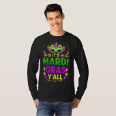 T-shirt C'est Mardi Gras Y'all Funny Mardi Gras Mask Beads (Devant entier)