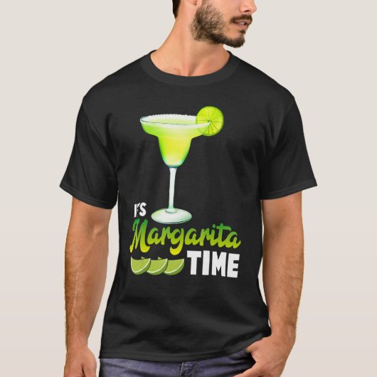 T-shirt C'est Margarita Time Party Alcool Boire Tequila (Devant)