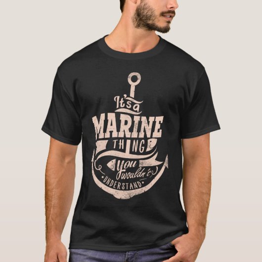 T-shirt C'est MARINE, tu ne comprendrais pas (Devant)