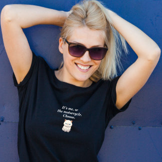 T-shirt C'est moi ou le chat moto