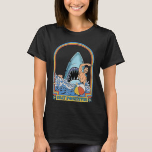 T-shirt C'Est Moi Rester Positif Attaque De Requin Retro C