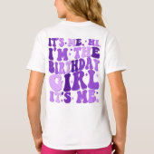 T-shirt C'est moi Salut Im la fille d'anniversaire Son moi (Dos)