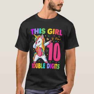 T-shirt C'Est Mon 10E Anniversaire Cette Fille A Maintenan