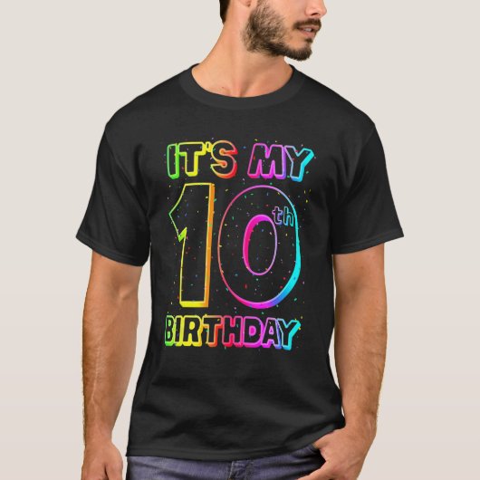 T-shirt C'est mon 10e anniversaire Dixième anniversaire 10 (Devant)