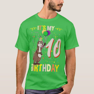 T-shirt C'est mon 10e anniversaire Sea Otter