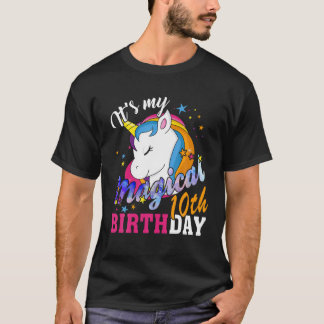 T-shirt C'est mon 10ème anniversaire magique Joyeux Annive
