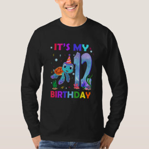 T-shirt C'est mon 12e anniversaire Tortue de mer 12 ans An