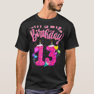 T-shirt C'est mon 13e anniversaire Doughnut Joyeux 13 ans