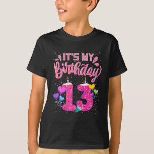 T-shirt C'est mon 13e anniversaire Doughnut Joyeux 13 ans