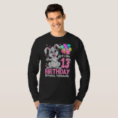 T-shirt C'est mon 13e anniversaire Rabbit 13e anniversaire (Devant entier)