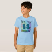 T-shirt C'est mon 14e anniversaire (Devant entier)