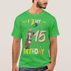 T-shirt C'est mon 15e anniversaire Sea Otter