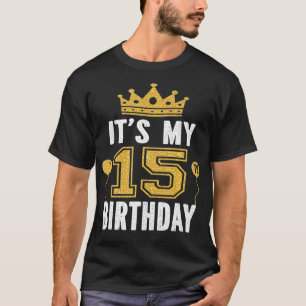 T-shirt C'est mon 15e cadeau d'anniversaire 15 ans Garçons