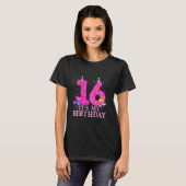 T-shirt C'est mon 16e anniversaire Doux beigne Joyeux 16 a (Devant entier)