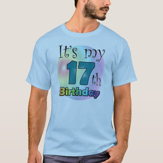 T-shirt C'est mon 17e anniversaire (Devant)