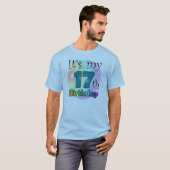 T-shirt C'est mon 17e anniversaire (Devant entier)