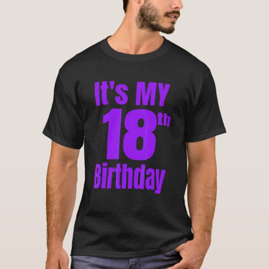 T-shirt C'est mon 18e anniversaire (Devant)