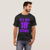 T-shirt C'est mon 18e anniversaire (Devant entier)